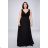 Women's Plus Size (42-48) Long Elegant Party Dress With Wide Straps FRENCH FASHION FMPEL23CHERYLQS