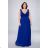 Women's Plus Size (42-48) Long Elegant Party Dress With Wide Straps FRENCH FASHION FMPEL23CHERYLQS