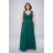 Women's Plus Size (42-48) Long Elegant Party Dress With Wide Straps FRENCH FASHION FMPEL23CHERYLQS