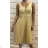 Women's Elegant Pleated Strap Dress (S/M ONE SIZE) ITALIAN FASHION FMPRP23HM2306