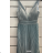 Women's Elegant Pleated Strap Dress (S/M ONE SIZE) ITALIAN FASHION FMPRP23HM2306