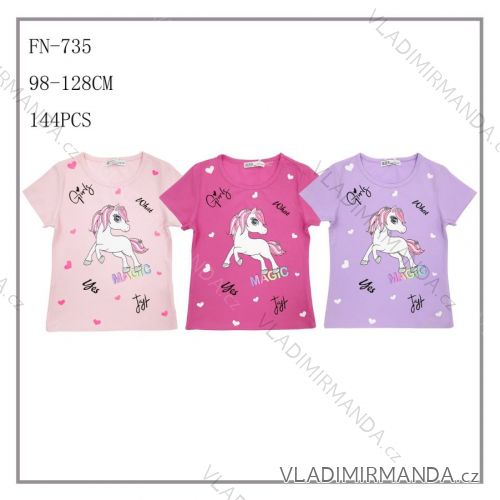 Girls' Youth Short Sleeve T-Shirt (116-146) SEZON JS-7018