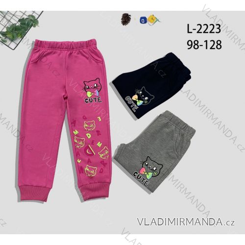 Warm children's tracksuits for girls (98-128) SEASON SEZ22X-2329