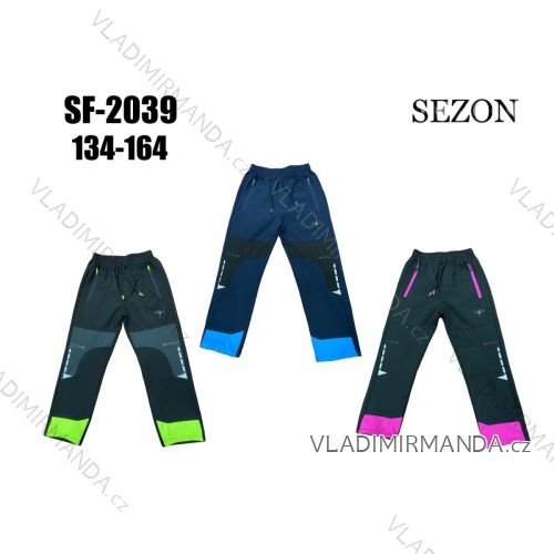 Warm softshell pants children's girls and boys (134-164) SEZON SEZ2SF-1993