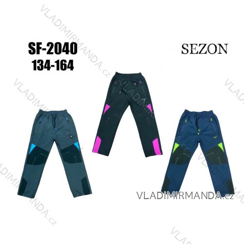 Warm softshell pants children's girls and boys (134-164) SEZON SEZ2SF-1993