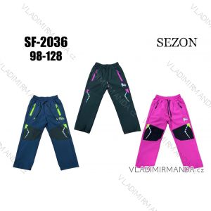 Warm softshell pants children's girls and boys (134-164) SEZON SEZ22SF-1973