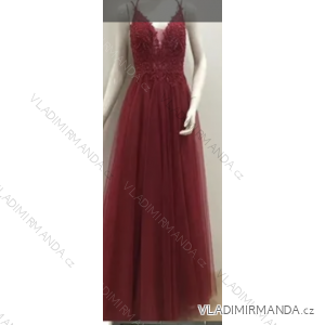 Women's long elegant dress with straps (S/M ONE SIZE) ITALIAN FASHION FMPRP23DF9108