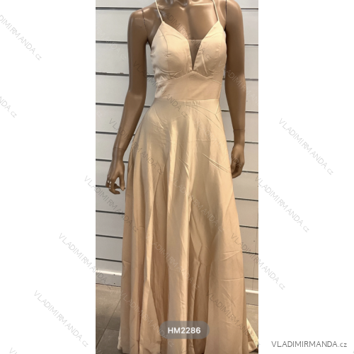 Women's Long Elegant Strapless Dress (S/M ONE SIZE) ITALIAN FASHION FMPRP23HM2286