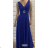 Women's long elegant dress with straps (S/M ONE SIZE) ITALIAN FASHION FMPRP23JRE1372