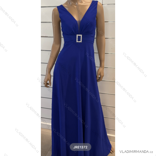 Women's long elegant dress with straps (S/M ONE SIZE) ITALIAN FASHION FMPRP23JRE1372