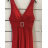 Women's long elegant dress with straps (S/M ONE SIZE) ITALIAN FASHION FMPRP23JRE1372