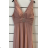 Women's long elegant dress with straps (S/M ONE SIZE) ITALIAN FASHION FMPRP23JRE1372