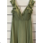 Women's long elegant party dress with straps (S/M ONE SIZE) ITALIAN FASHION FMPRP23JRE1388