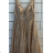 Women's long elegant dress with straps (S/M ONE SIZE) ITALIAN FASHION FMPRP23DF9137