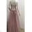 Women's long elegant party dress with straps (S/M ONE SIZE) ITALIAN FASHION FMPRP23DF8976