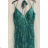 Women's long elegant dress with straps (S/M ONE SIZE) ITALIAN FASHION FMPRP23DF9116-1