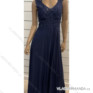 Women's long elegant party dress with straps (S/M ONE SIZE) ITALIAN FASHION FMPRP23JJ1693