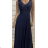 Women's long elegant party dress with straps (S/M ONE SIZE) ITALIAN FASHION FMPRP23JJ1693