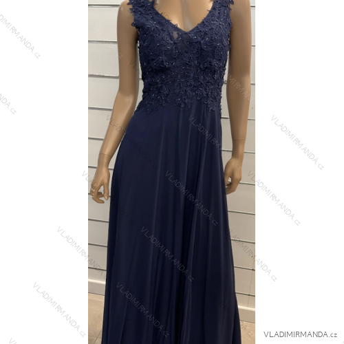 Women's long elegant party dress with straps (S/M ONE SIZE) ITALIAN FASHION FMPRP23JJ1693