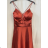 Women's long elegant party dress with straps (S/M ONE SIZE) ITALIAN FASHION FMPRP23HM2188