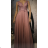 Women's long elegant dress with straps (S/M ONE SIZE) ITALIAN FASHION FMPRP23DF8657