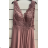 Women's long elegant dress with straps (S/M ONE SIZE) ITALIAN FASHION FMPRP23DF8657