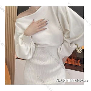 Women's Long Sleeve Knitted Dress (S/M ONE SIZE) ITALIAN FASHION FMPRP23MCY03758