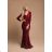 Women's Long Elegant Party Long Sleeve Dress (S-XL) FRENCH FASHION FMPEL23JESSICA