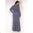 Dress Long Elegant Party Long Sleeve Women's Plus Size (42-48) FRENCH FASHION FMPEL23HELENEQS