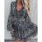 Women's Elegant Long Sleeve Dress (S/M ONE SIZE) ITALIAN FASHION IMPOC236354