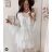 Women's Elegant Lace Long Sleeve Dress (S/M ONE SIZE) ITALIAN FASHION IMPOC236110