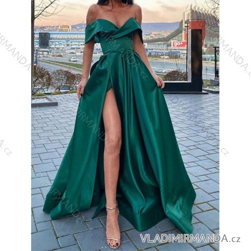 Women's Long Elegant Carmen Dress (S/M ONE SIZE) ITALIAN FASHION IMPBB23B22735