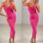 Women's Strapless Long Dress (S/M ONE SIZE) ITALIAN FASHION IMPBB23Z58220