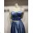 Women's Elegant Strapless Party Dress (SL) FRENCH FASHION FMPEL23MATHIE