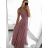 Women's Sleeveless Lace Party Long Dress (S/M ONE SIZE) ITALIAN FASHION IMM2318805/DU