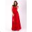 Women's Elegant Strapless Party Dress (SL) FRENCH FASHION FMPEL23MATHIE red M