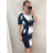 Women's short sleeve dress oversized (L-3XL) POLISH FASHION PMF20013