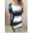 Women's short sleeve dress oversized (L-3XL) POLISH FASHION PMF20013