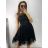 Women's strapless tulle party dress (S/M ONE SIZE) ITALIAN FASHION IM9238543