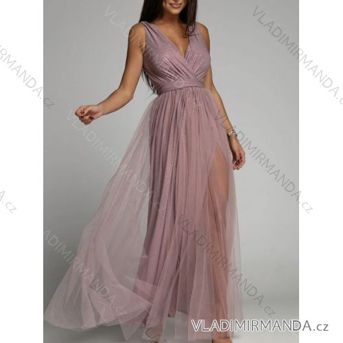 Long Sleeve Gown Dress (uni SL) ITALIAN Fashion IMM20BR8855 S/M pink