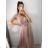 Long Sleeve Gown Dress (uni SL) ITALIAN Fashion IMM20BR8855 S/M pink