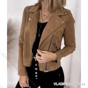 Women's Long Sleeve Leather Jacket (S-XL) ITALIAN FASHION IMWE23120