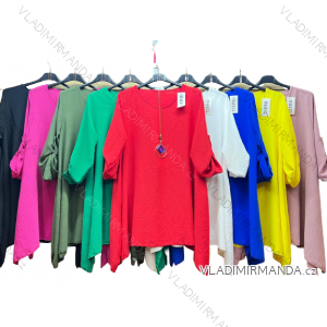 Shirt extended 3/4 long sleeve women's (L/XL/2XL ONE SIZE) ITALIAN FASHION IM423025