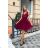 Women's Plus Size (42-46) Long Elegant Party Sleeveless Dress POLISH FASHION PMLBC23265-10 Wine 34