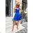 Women's Plus Size (42-46) Long Elegant Party Sleeveless Dress POLISH FASHION PMLBC23265-10 Royal blue 34