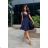 Women's Plus Size (42-46) Long Elegant Party Sleeveless Dress POLISH FASHION PMLBC23265-10 dark blue 34