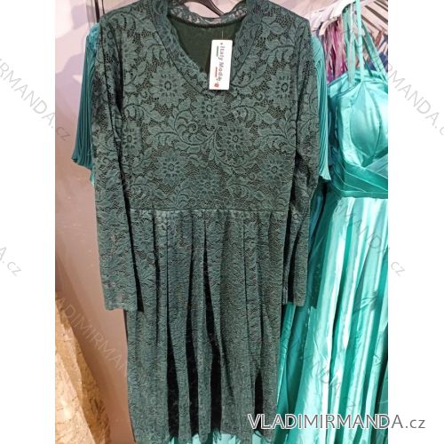 Women's Long Sleeve Lace Dress (S/M ONE SIZE) ITALIAN FASHION IMH23011