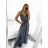 Šaty elegantní dlouhé bez rukávu dámské (S/M ONE SIZE) ITALSKá MóDA IMM22LS24047