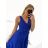Women's long party dress with straps (S/M ONE SIZE) ITALIAN FASHION IMPSH2261102/DUsv. pink
