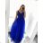 Women's Long Social Elegant Summer Strapless Dress (M/L, L/XL) ITALIAN FASHION IMPSH22260019/DU Turquoise